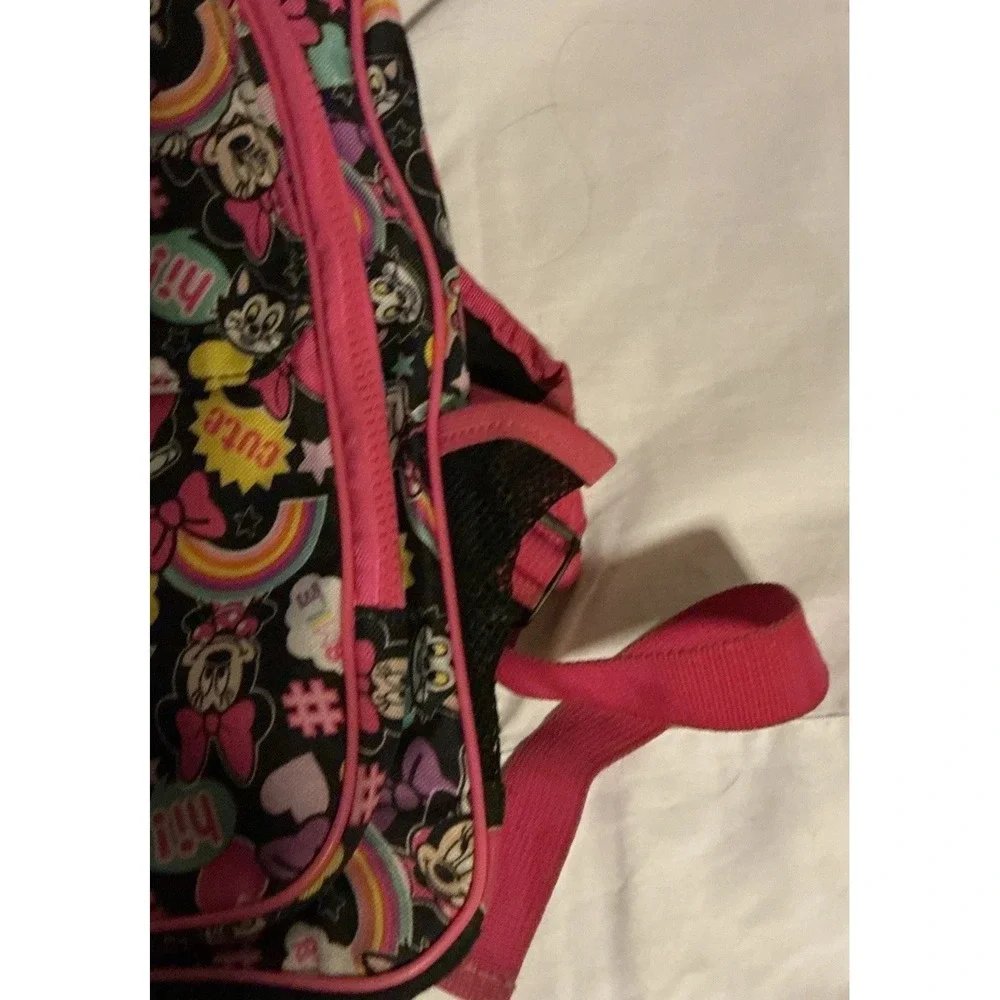 Disney Store Minnie Mouse and Figaro Backpack with Hood